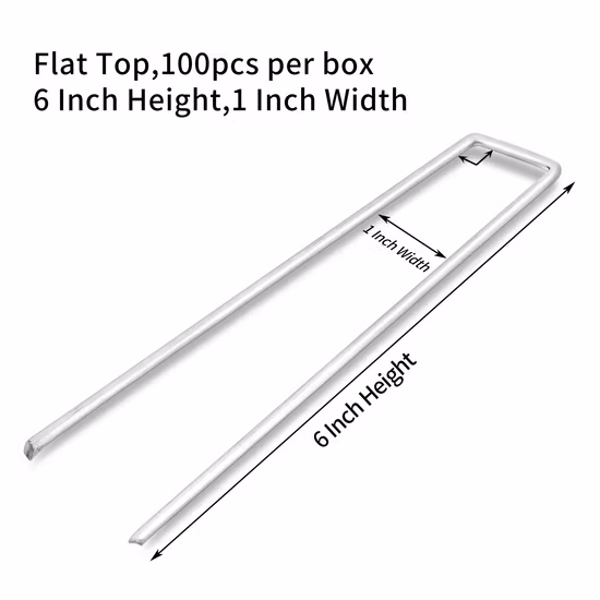 6-Zoll-Landschaftsheftklammer / Grass SOD-Heftklammer Metallgarten-U-Nadeln Hersteller von Heftklammern